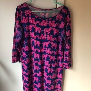 Lilly Pulitzer 3/4 length sleeve, tusk in sun print